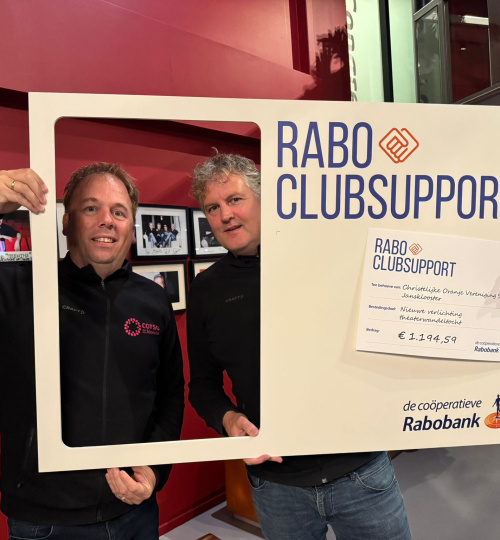 EEN STRALEND RABO CLUBSUPPORT-RESULTAAT!